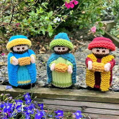 Nativity Wise Men Dolls Knitting Pattern - Toy Knitting Pattern