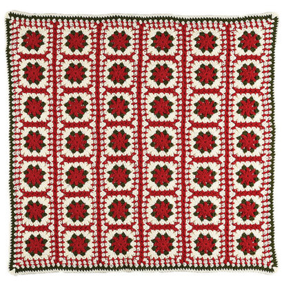 Stocking Block Afghan Blanket Square For Stocking in Caron United - Downloadable PDF