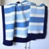 Navy Stripes Baby Blanket
