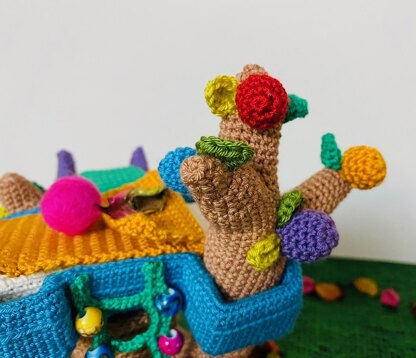 Amigurumi jungle of dream - tree bed & play area