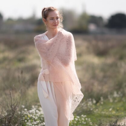 Knitting Pattern Lace Mohair Wedding Shawl