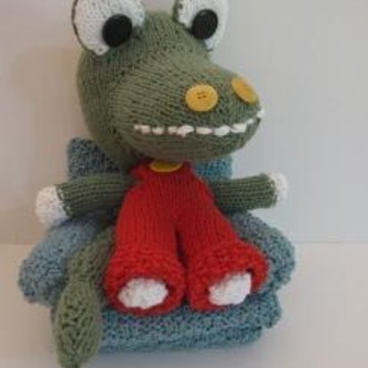 Knitkinz Green Crocodile