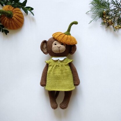 Pumpkin Hat for toy or doll