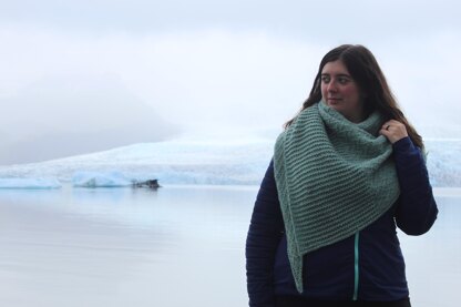 Crevasse shawl