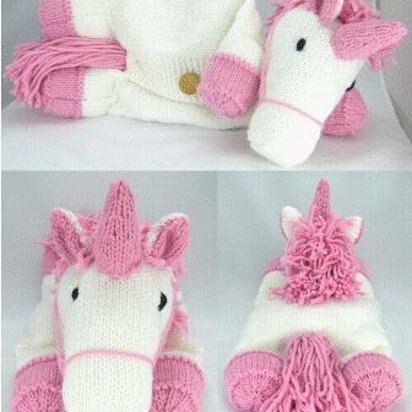 Unicorn Pyjama Case - knitting pattern
