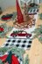 Red Christmas Truck Table Runner