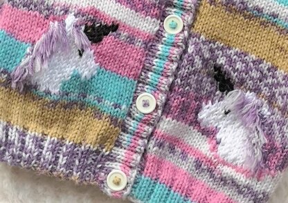 Child's Unicorn Cardigan