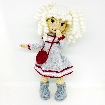 Amigurumi doll, crochet doll Gerda