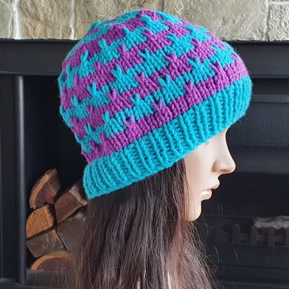 May - Chunky, striped, slip stitch beanie