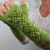 Knitting Pattern "Avocado" / Cable Knit Fingerless Mittens / Arm Warmers  / EN&GE