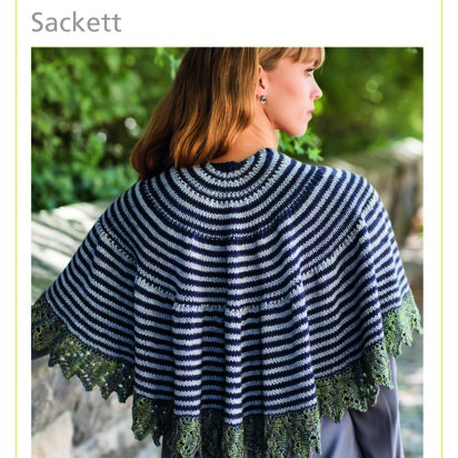 Sackett Shawl in Malabrigo Dos Tierras - Downloadable PDF