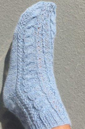 Cable & Lace Socks