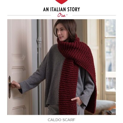 Caldo Scarf in Red Heart Ora - LM6053 - Downloadable PDF