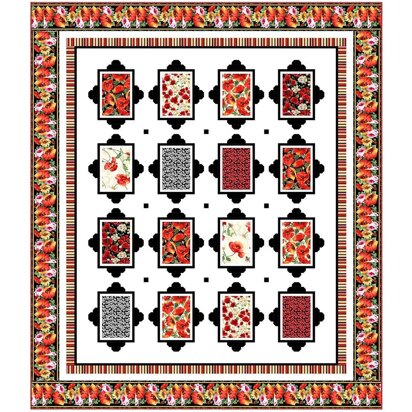 Michael Miller Fabrics Picturesque Blooms Quilt - Downloadable PDF