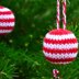 Striped Christmas Bauble Knitting Pattern - Christmas Knitting Pattern