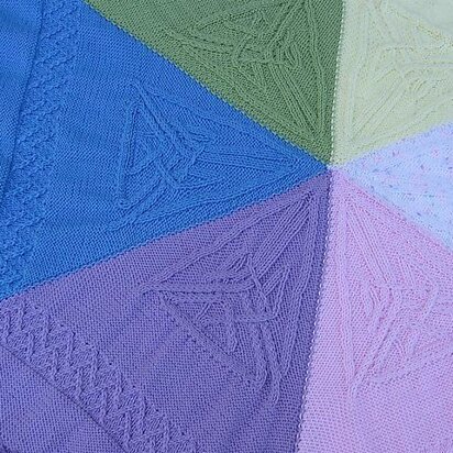 Triskelion Cable Blanket - knitting pattern