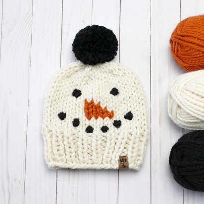 Snowman Pompom Hat