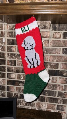 Golden Doodle stocking