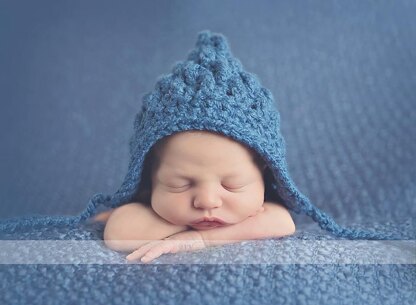 Ripple Stitch Pixie Bonnet