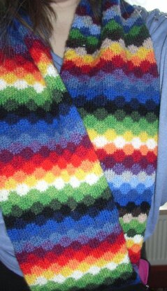 Rainbow infinity scarf