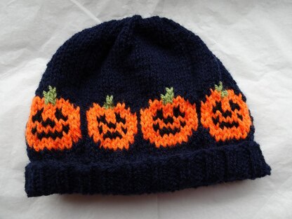 Spooky Pumpkin Baby Hat