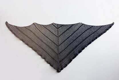 Simple Triangle Crocheted Shawl