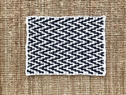 Chevron Waves Bath Mat