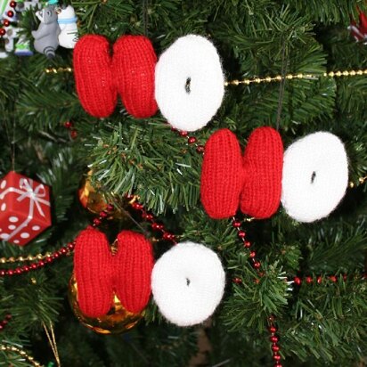 HO HO HO Christmas Ornaments