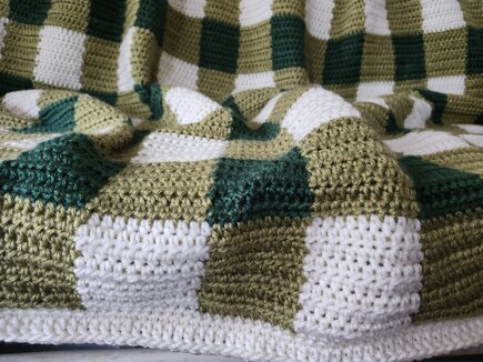 Modern Gingham Throw #4