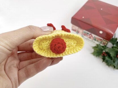 Crochet Christmas bell ornament pattern Amigurumi hanging decor