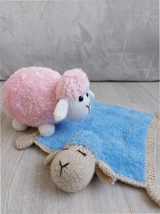 Sheep Toy & Baby Comfort Blanket BB062