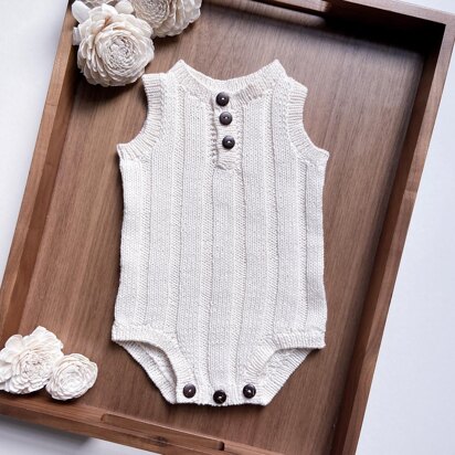 Henley Ribbed Romper