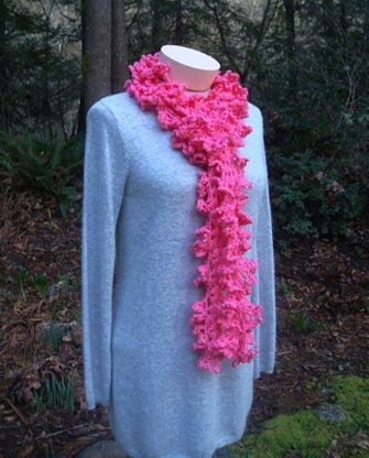 Ruffled Lace Scarf - PA-132