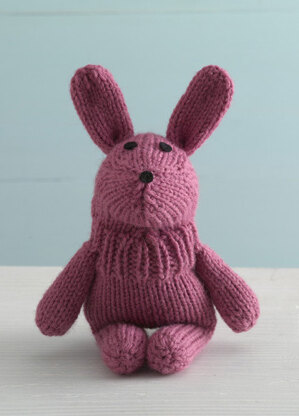 Bouncy Bunny Sock Critter in Lion Brand Wool-Ease - 90569AD