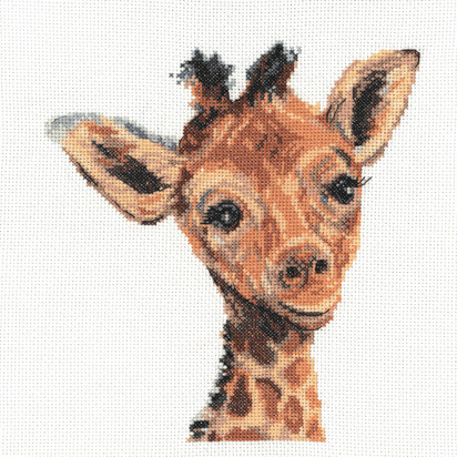 Creative World of Crafts Giraffe Cross Stitch Kit - 18cm x 21cm