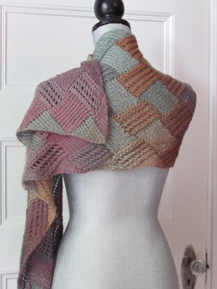 Entrelac Boho Scarf