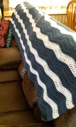 Gentle River Ripple Blanket