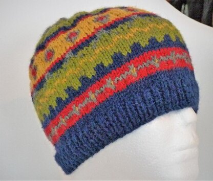 Bonnet " jack" style fairisle