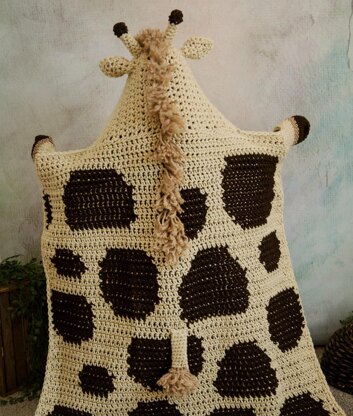 Hooded Giraffe Blanket