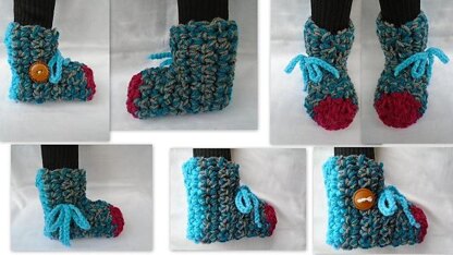 859 Turquoise Tall Slippers