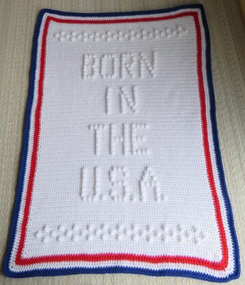 BORN IN THE U.S.A. Baby Blanket