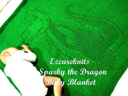 Sparky the Dragon Baby Blanket