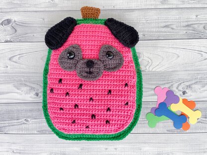 Watermelon Pug Squish Kawaii Cuddler®