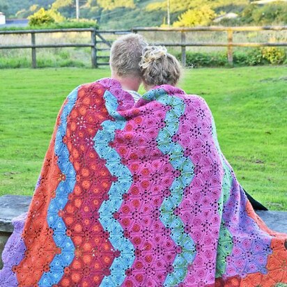 Rising Sun Crochet Blanket