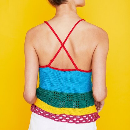 Carnival Camisole - Free Top Crochet Pattern For Women in