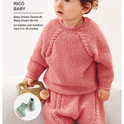 Sweater, Trousers & Socks in Baby Dream Tweed DK - 1158 - Downloadable PDF