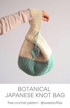 Botanical Japanese Knot Bag