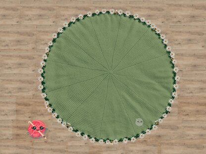 Daisies and Bees Bouquet Blanket