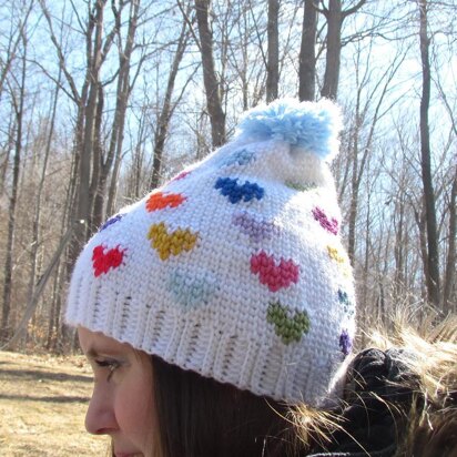 Scrappy Hearts Hat