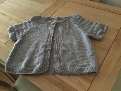 Short Sleeved Cardigan in DY Choice Cotton Aran - DYP230 - Downloadable PDF